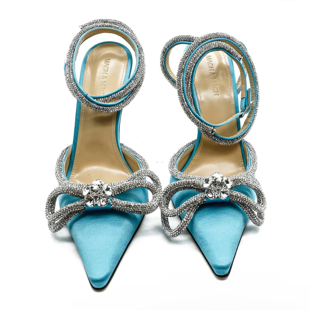 MACH & MACH blue heels